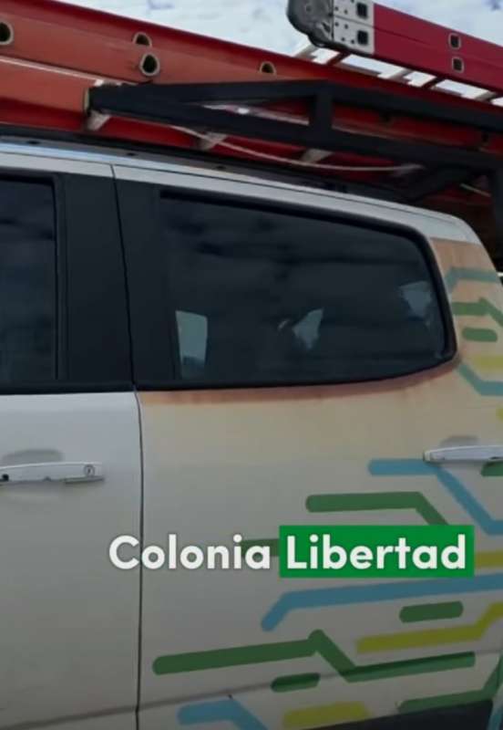 Ahora Colonia Libertad tiene acceso a la red de fibra óptica,